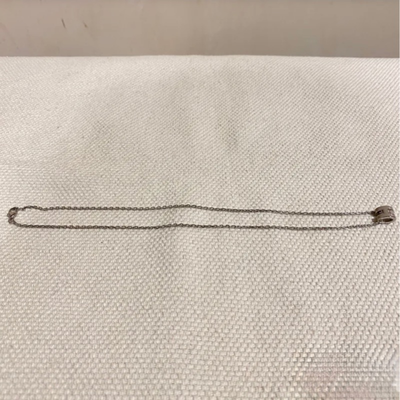 Hermes 迷你h灰銀項鍊-5