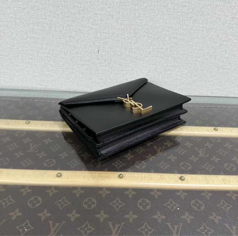 ✨YsL 黑金魚子醬郵差包 22*16*5 98新配件塵袋-3