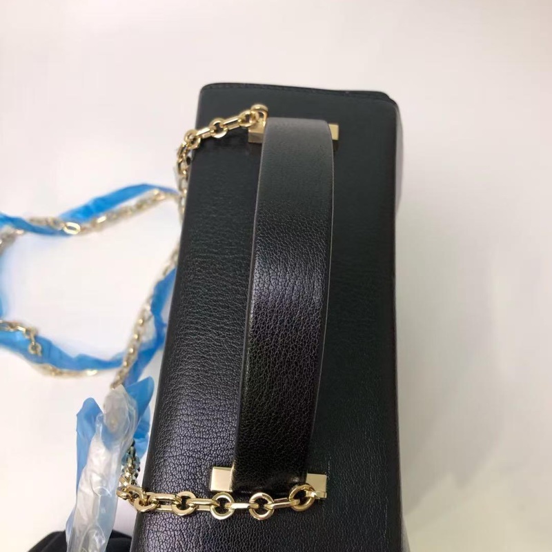 ✨HERMES 黑金 cinhetic秀款手提肩背斜背鏈條包18.5*18 全新閒置配件塵袋盒子-7