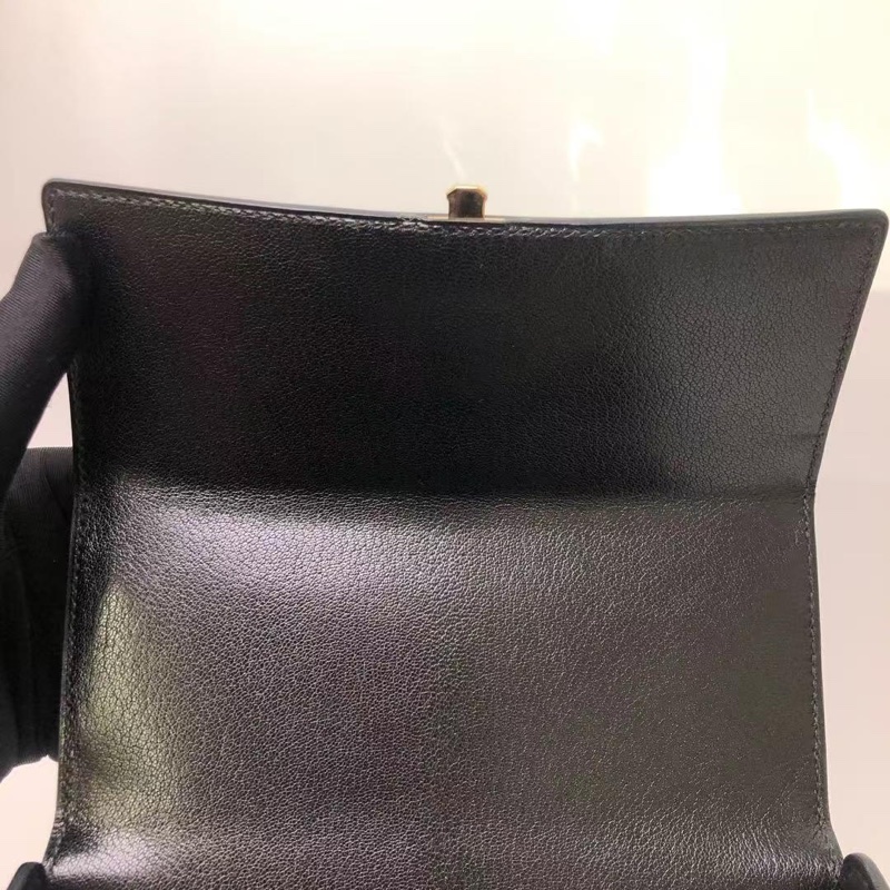 ✨HERMES 黑金 cinhetic秀款手提肩背斜背鏈條包18.5*18 全新閒置配件塵袋盒子-8