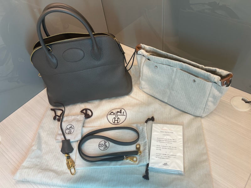 【贈Twillyx 2】Hermès Bolide 31 錫灰金色五金TAURILLON CLEMEMCE-2