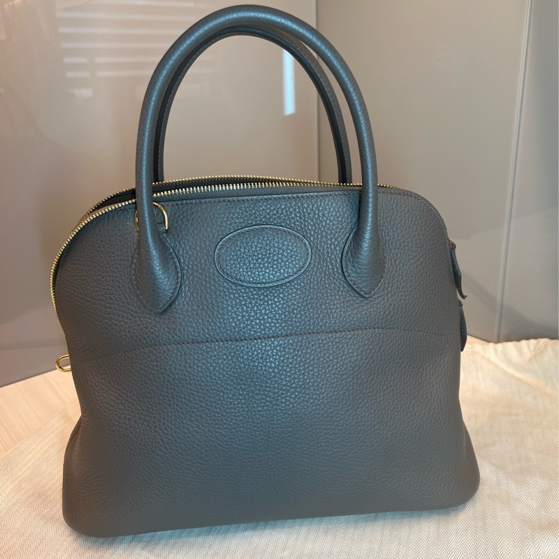 【贈Twillyx 2】Hermès Bolide 31 錫灰金色五金TAURILLON CLEMEMCE-6