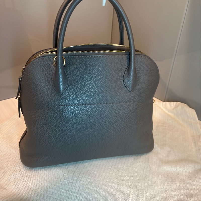 【贈Twillyx 2】Hermès Bolide 31 錫灰金色五金TAURILLON CLEMEMCE-7