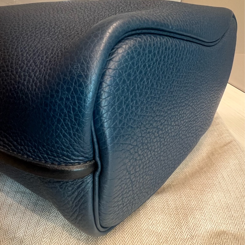 【贈原廠Charm+ Maxi Twilly Cut】 已停產愛馬仕Hermès So kelly 26 孔雀藍TOGO單肩/斜揹雙用-10