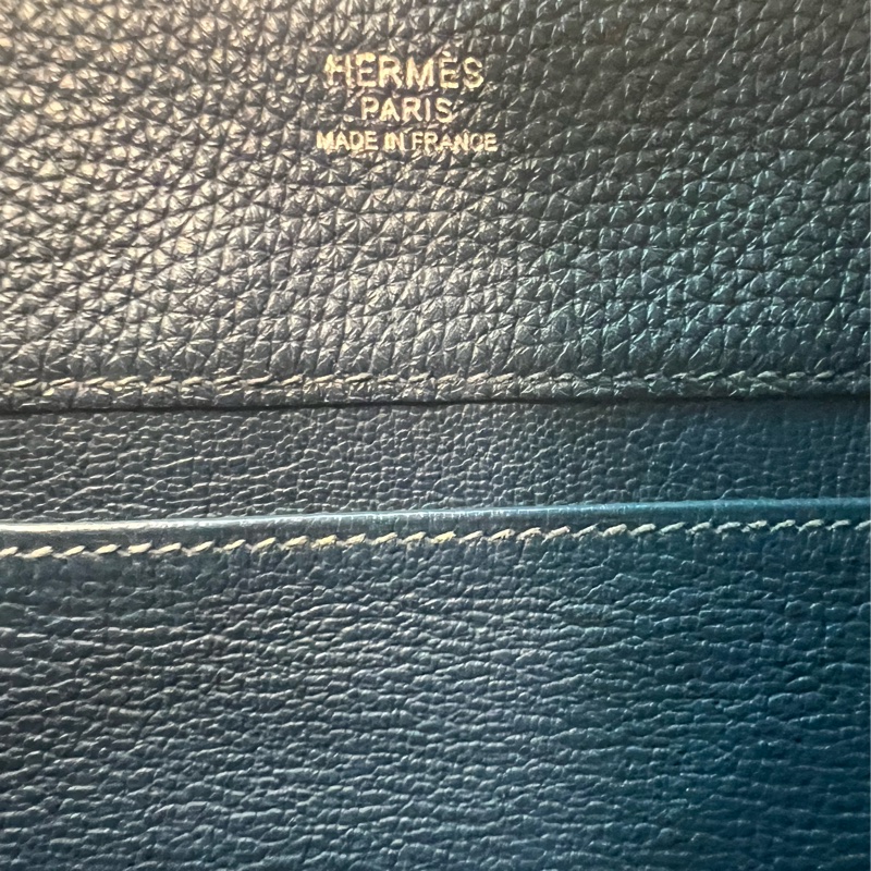 【贈原廠Charm+ Maxi Twilly Cut】 已停產愛馬仕Hermès So kelly 26 孔雀藍TOGO單肩/斜揹雙用-16