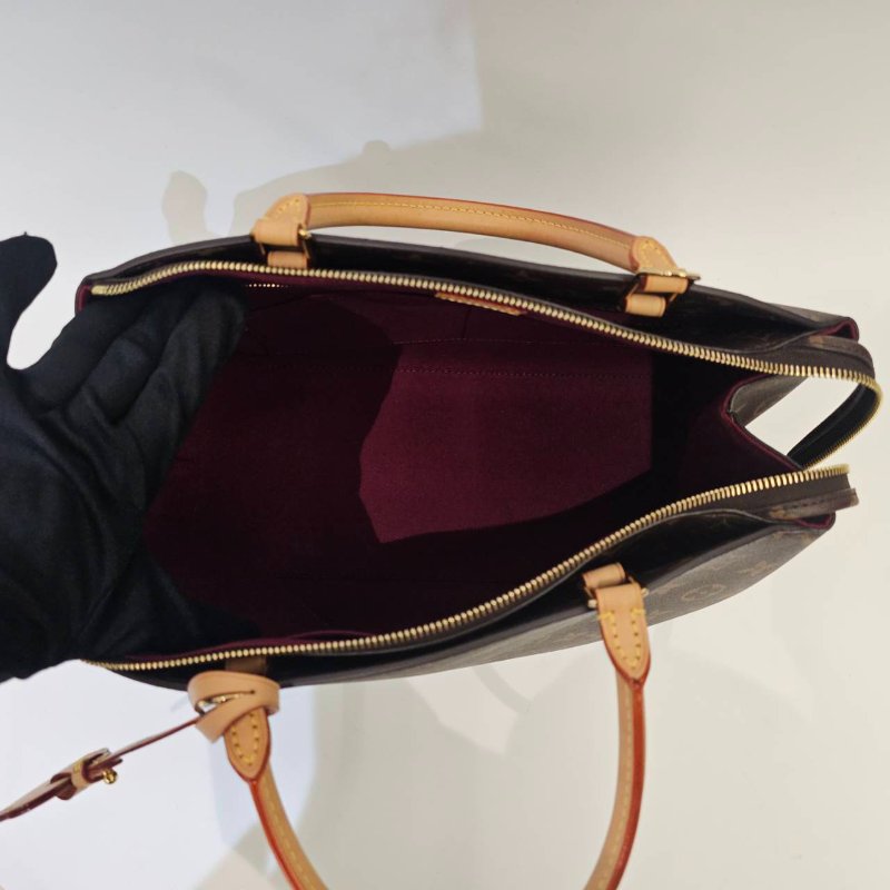 LV 原花金釦Grand Palais MM手提肩斜背包M45898-7