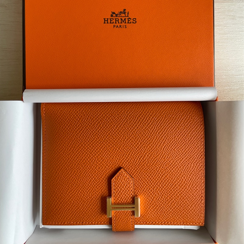 Hermes 愛馬仕Bearn Compact零錢短夾🍊全新全配K刻-4