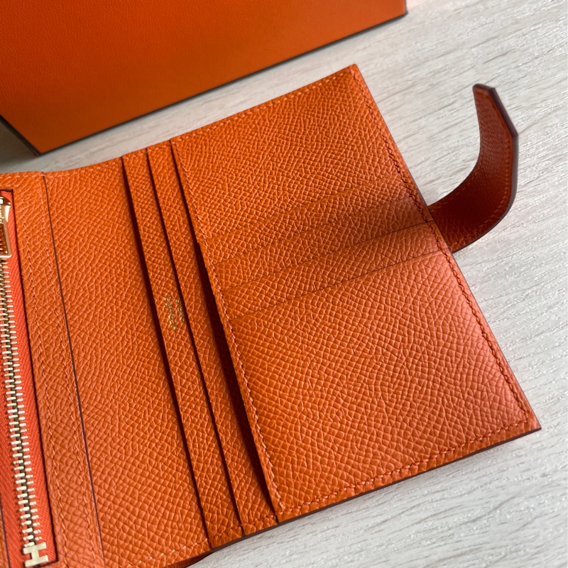 Hermes 愛馬仕Bearn Compact零錢短夾🍊全新全配K刻-7