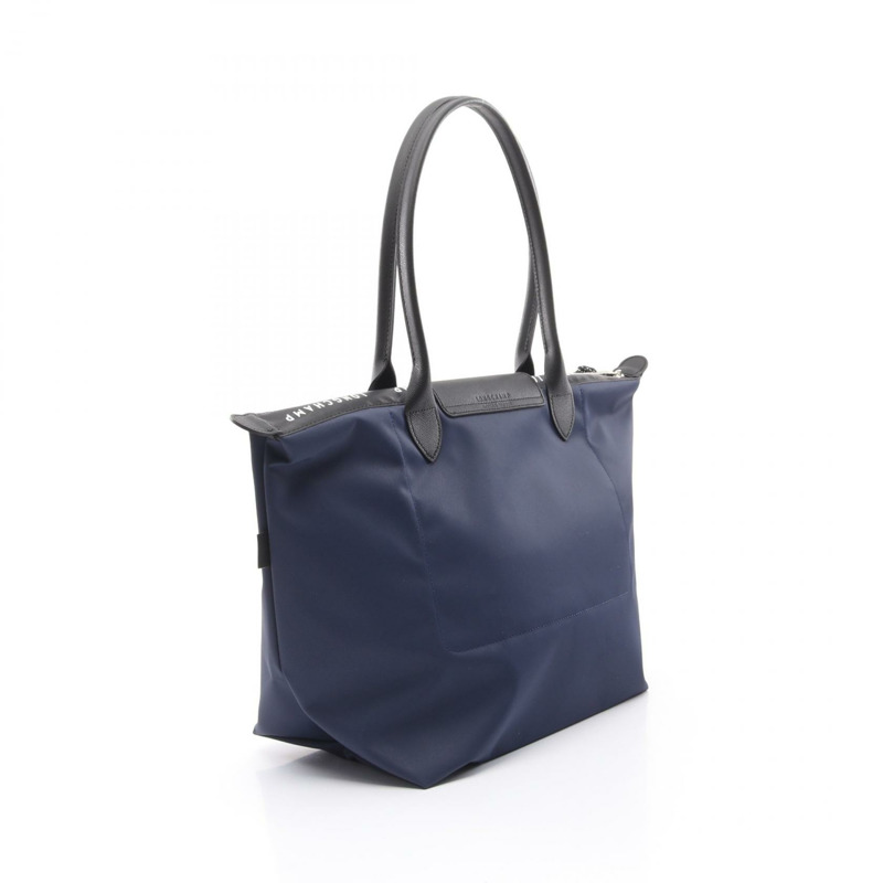 Longchamp Le Pliage Energy L 手袋 L1899HSR006 帆布皮革再生聚醯胺帆布海軍藍黑色新款女款-1