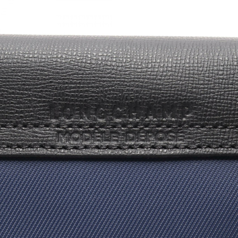 Longchamp Le Pliage Energy L 手袋 L1899HSR006 帆布皮革再生聚醯胺帆布海軍藍黑色新款女款-3