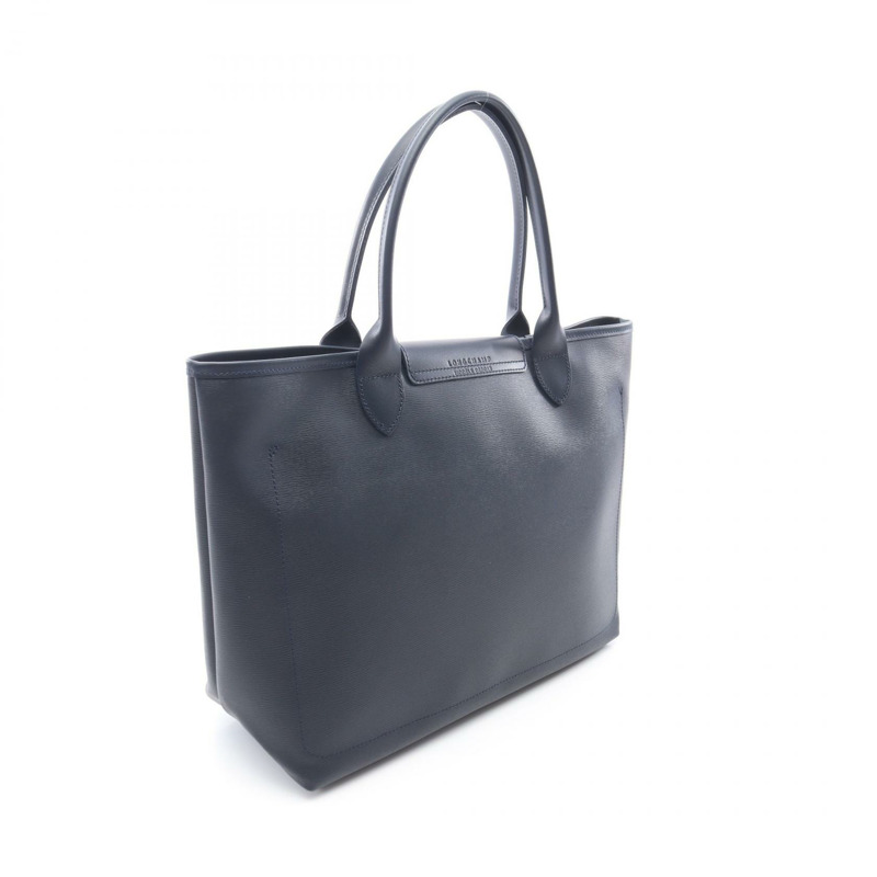 Longchamp Pliage City 托特包 10182HYQ556 PVC 塗層帆布皮革海軍藍新款女款-1