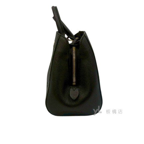 LV MontaigneBB黑牛皮壓紋手提肩背包M41053-3