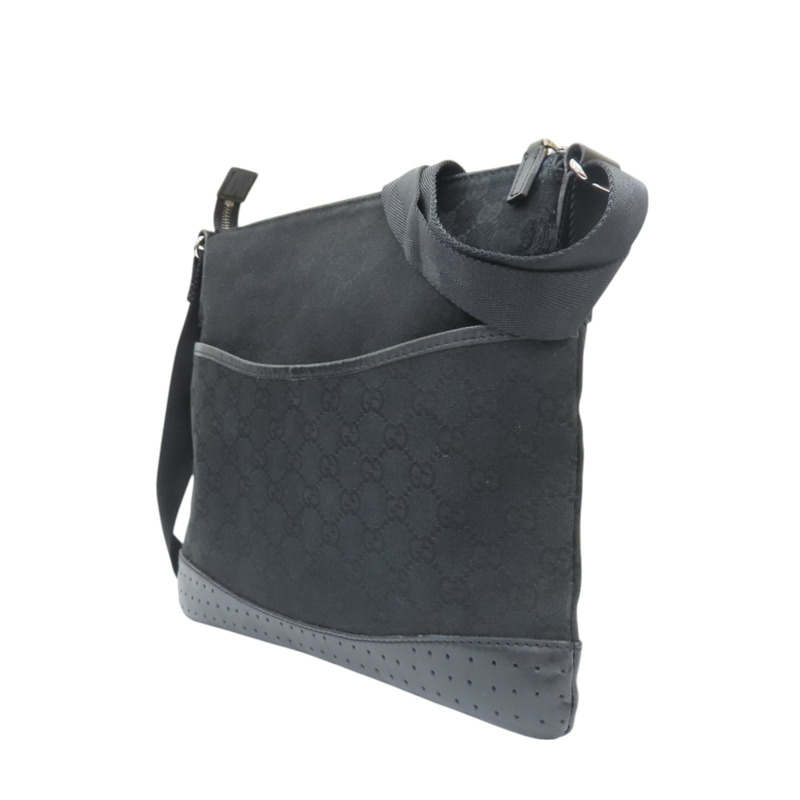 黑色 GG帆布 肩背包 斜背包 145857-2
