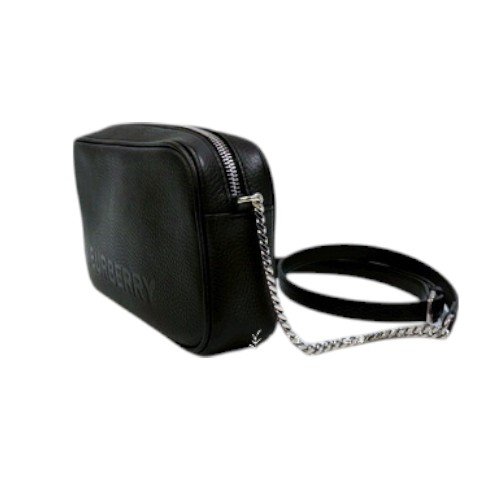 Burberry 黑牛皮壓紋logo相機包-3