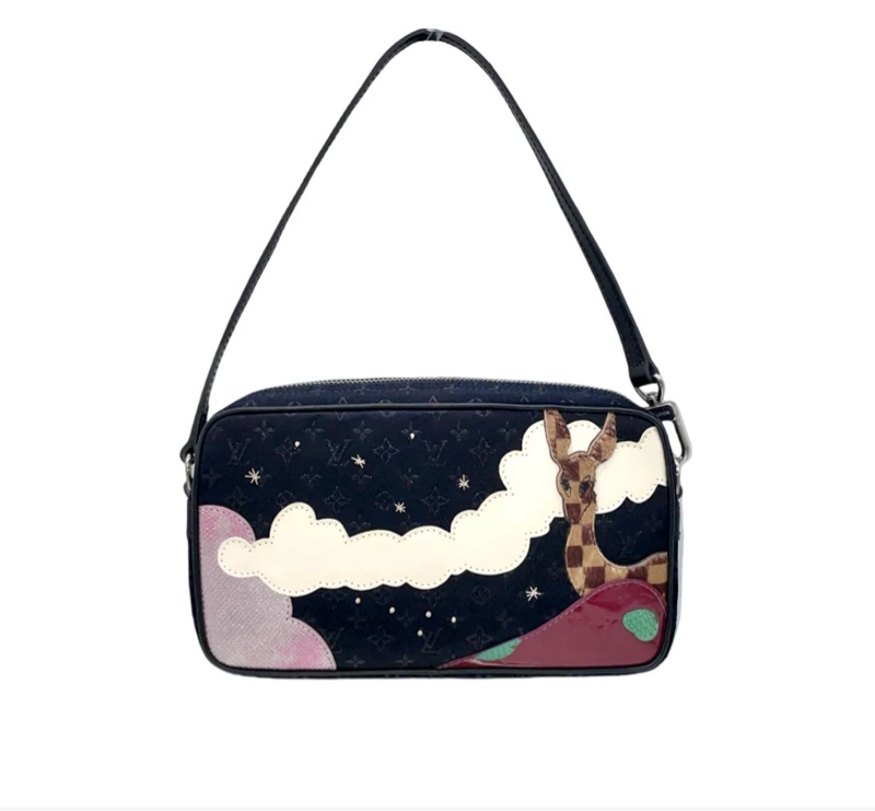 「JL精品代購」LV 童話森林系列 緞面腋下包-0