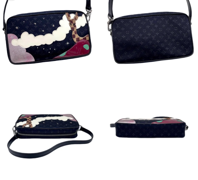 「JL精品代購」LV 童話森林系列 緞面腋下包-4