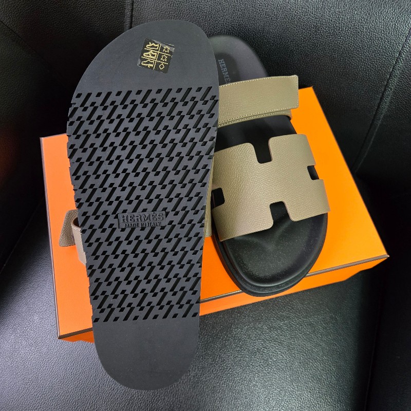 全新 HERMÈS 愛馬仕 Chypre涼鞋 大象灰 42.5-2