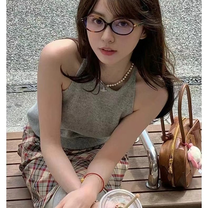 MIU MIU 玳瑁色 平光眼鏡 全新全配-2