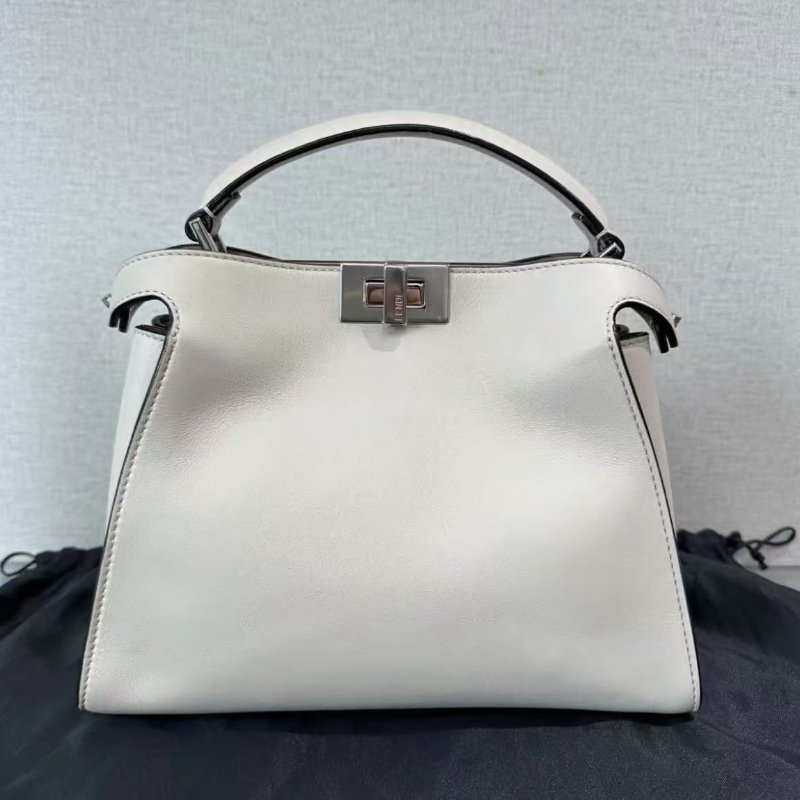 ✨ FENDI peekaboo I see u小號手提斜背包 27*21*11 全新閒置配件塵袋-4