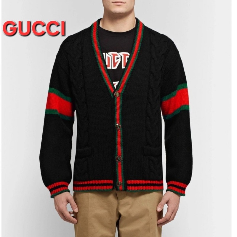 原價4萬／全新品／Gucci羊絨羊毛開襟外套／男女同款-0