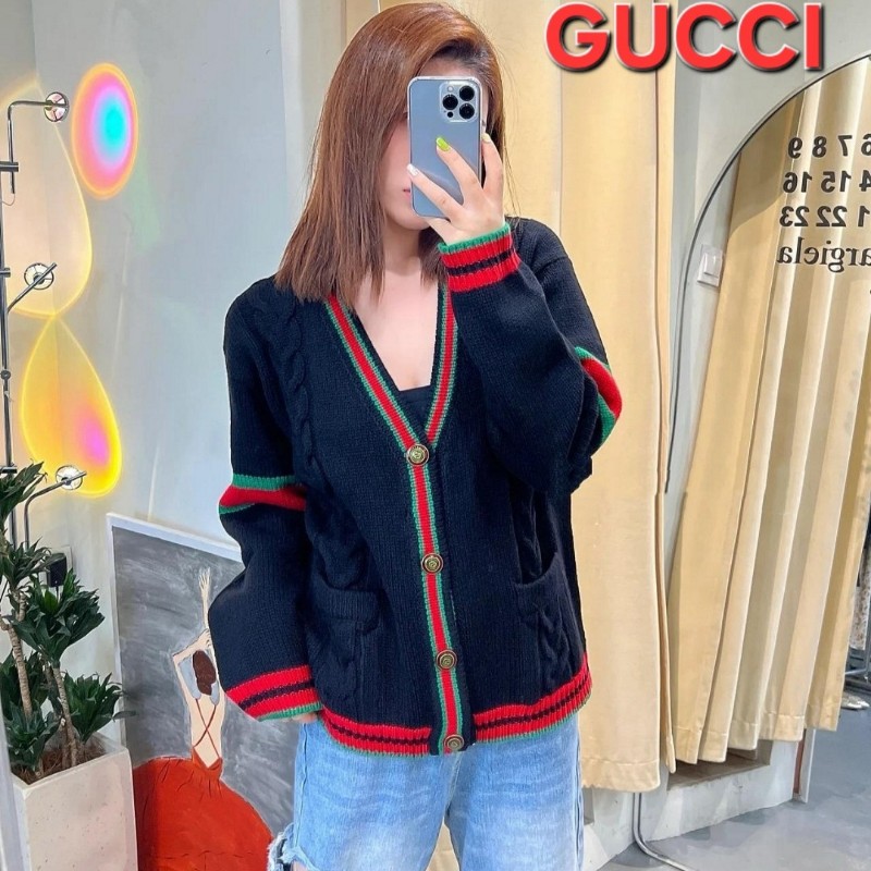 原價4萬／全新品／Gucci羊絨羊毛開襟外套／男女同款-5