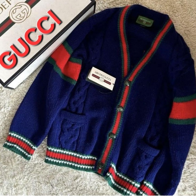 原價4萬／全新品／Gucci羊絨羊毛開襟外套／男女同款-6