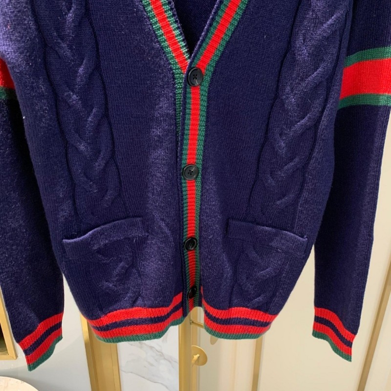 原價4萬／全新品／Gucci羊絨羊毛開襟外套／男女同款-7