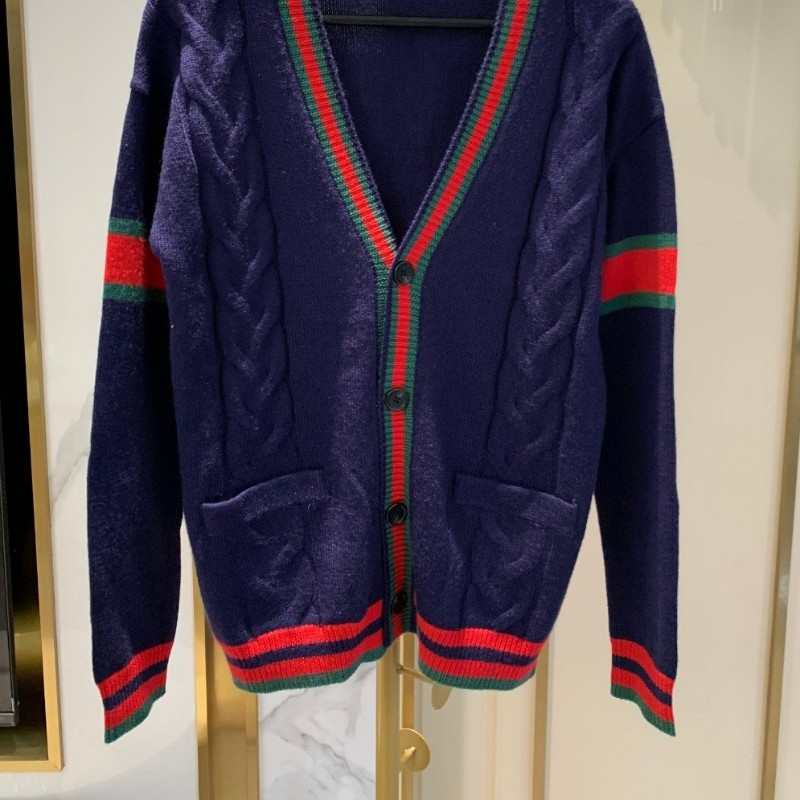 原價4萬／全新品／Gucci羊絨羊毛開襟外套／男女同款-9