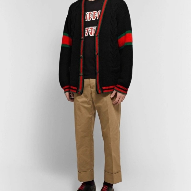 原價4萬／全新品／Gucci羊絨羊毛開襟外套／男女同款-12