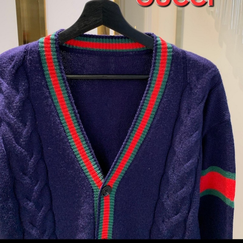 原價4萬／全新品／Gucci羊絨羊毛開襟外套／男女同款-13