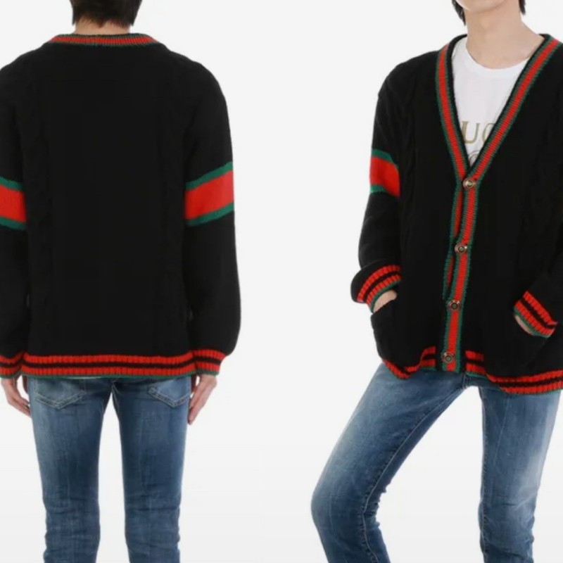 原價4萬／全新品／Gucci羊絨羊毛開襟外套／男女同款-15