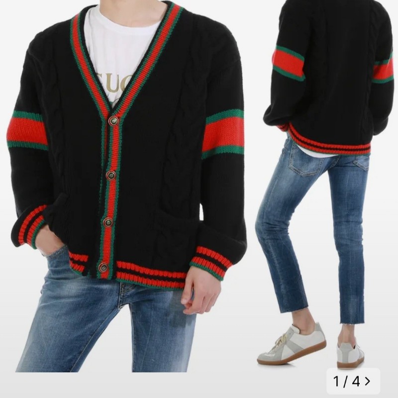 原價4萬／全新品／Gucci羊絨羊毛開襟外套／男女同款-16