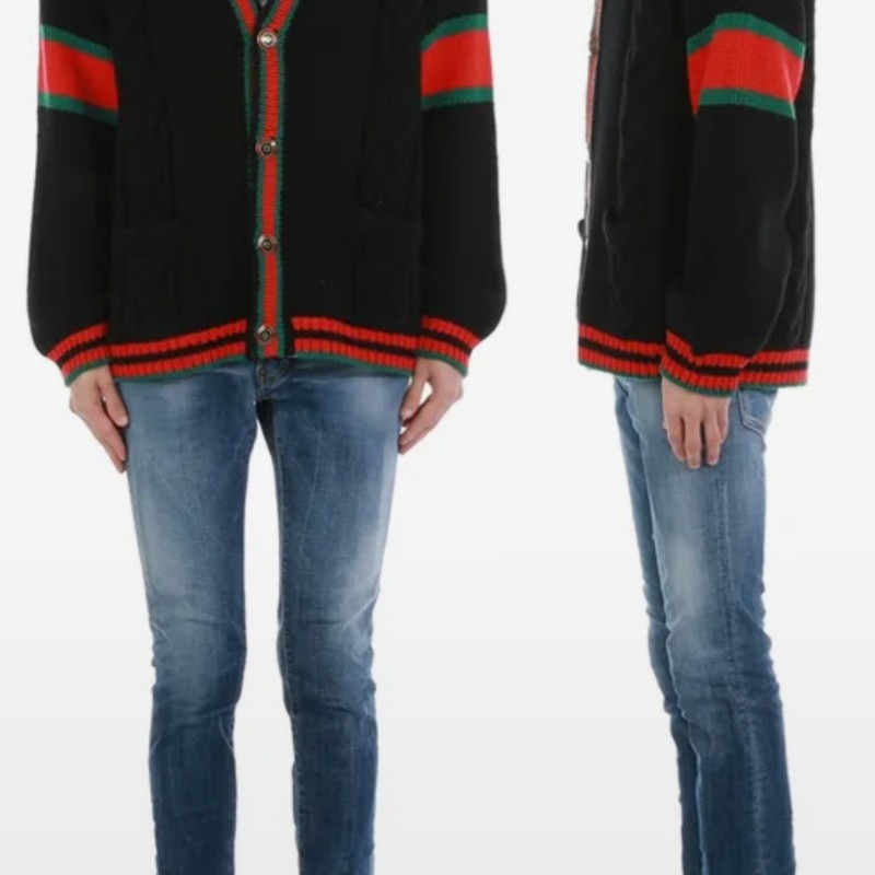 原價4萬／全新品／Gucci羊絨羊毛開襟外套／男女同款-18