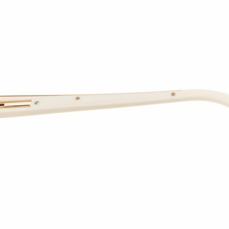 GIVENCHY SGV883 cream acetate gold top logo sunglasses-7