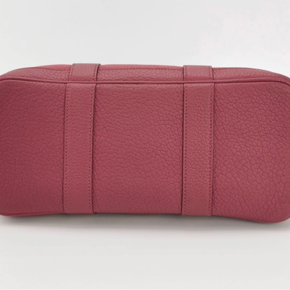 Hermes GP 30手提包帆布 Negonda牛皮银扣G5玫瑰木粉框c刻-14