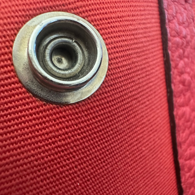 Hermes GP 30手提包帆布 Negonda牛皮银扣G5玫瑰木粉框c刻-22