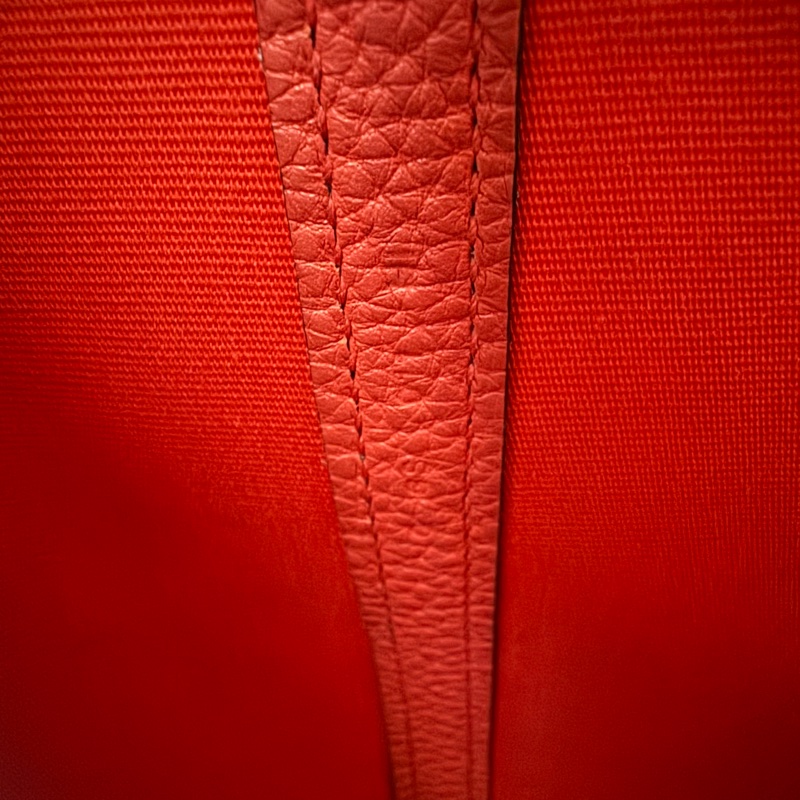 Hermes GP 30手提包帆布 Negonda牛皮银扣G5玫瑰木粉框c刻-28