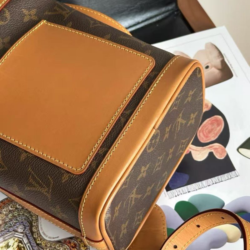 ✨Louis Vuitton 限量款老花milk box牛奶盒子斜背包 男女同款 98新 配件塵袋-3