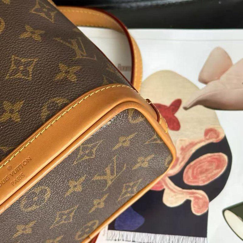 ✨Louis Vuitton 限量款老花milk box牛奶盒子斜背包 男女同款 98新 配件塵袋-5