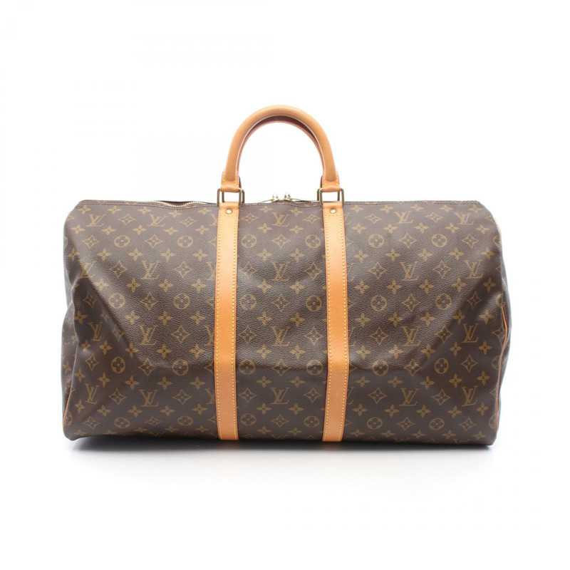 路易威登 Keepall 55 旅行手提包 M41424 字母帆布 二手 LV-0