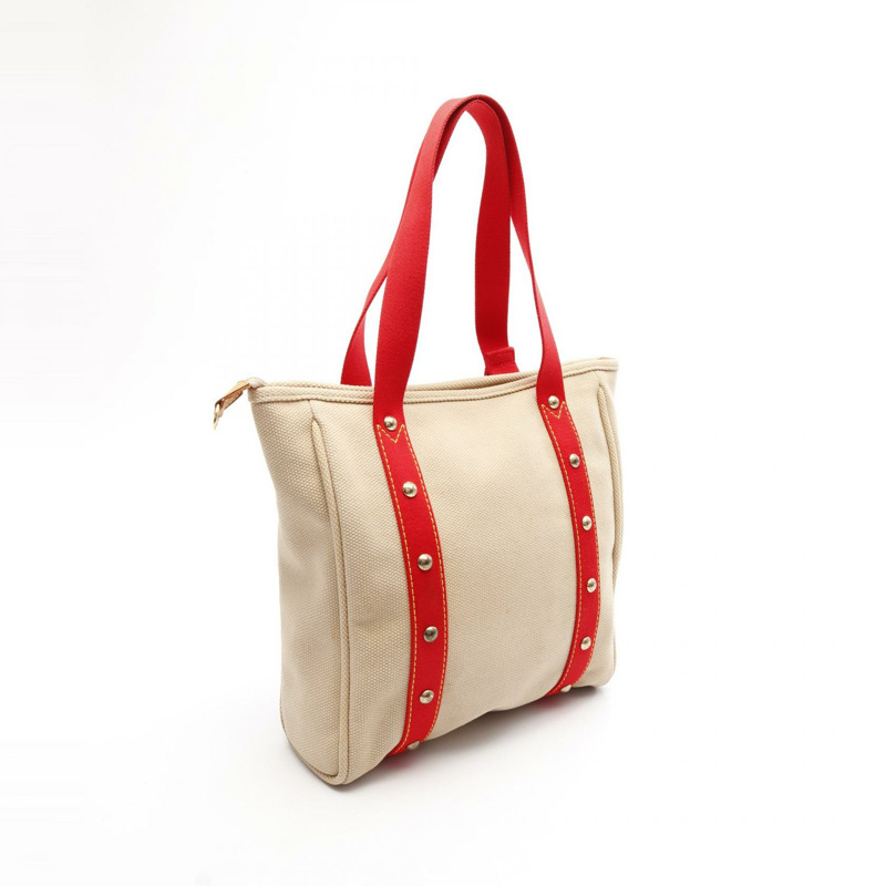 LOUIS VUITTON Cabas 中型單肩包 M40035 安提瓜帆布皮革 二手 LV-1