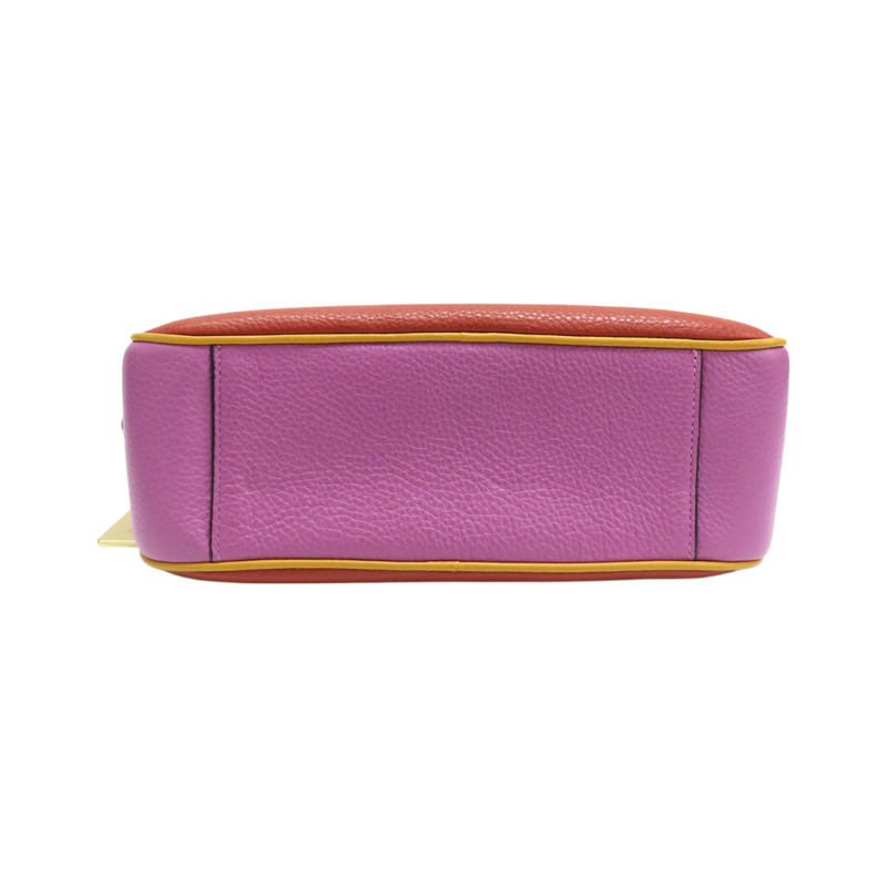 紅色 粉紅色 皮革 兩用包-3