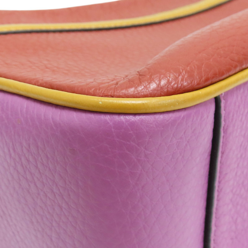 紅色 粉紅色 皮革 兩用包-13