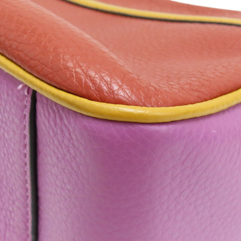 紅色 粉紅色 皮革 兩用包-14