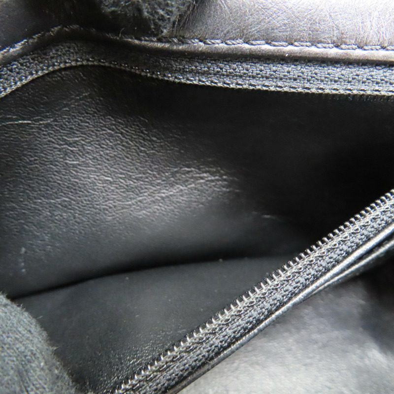 黑色 菱格紋 皮革 2.55 鍊帶 肩背包-6