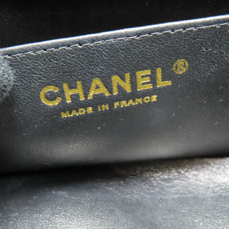 黑色 菱格紋 皮革 2.55 鍊帶 肩背包-8