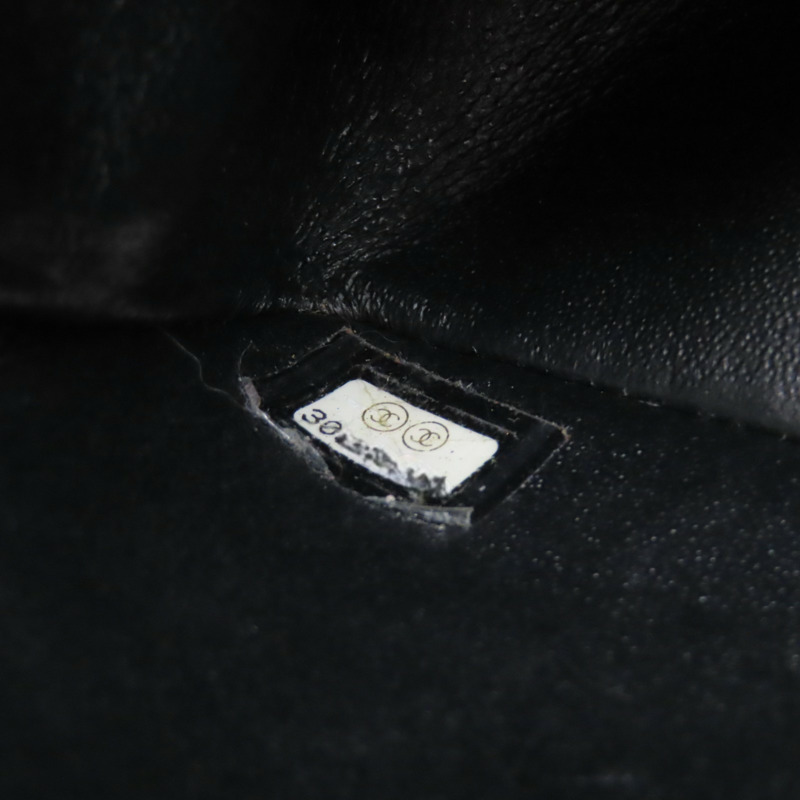 黑色 菱格紋 皮革 2.55 鍊帶 肩背包-9