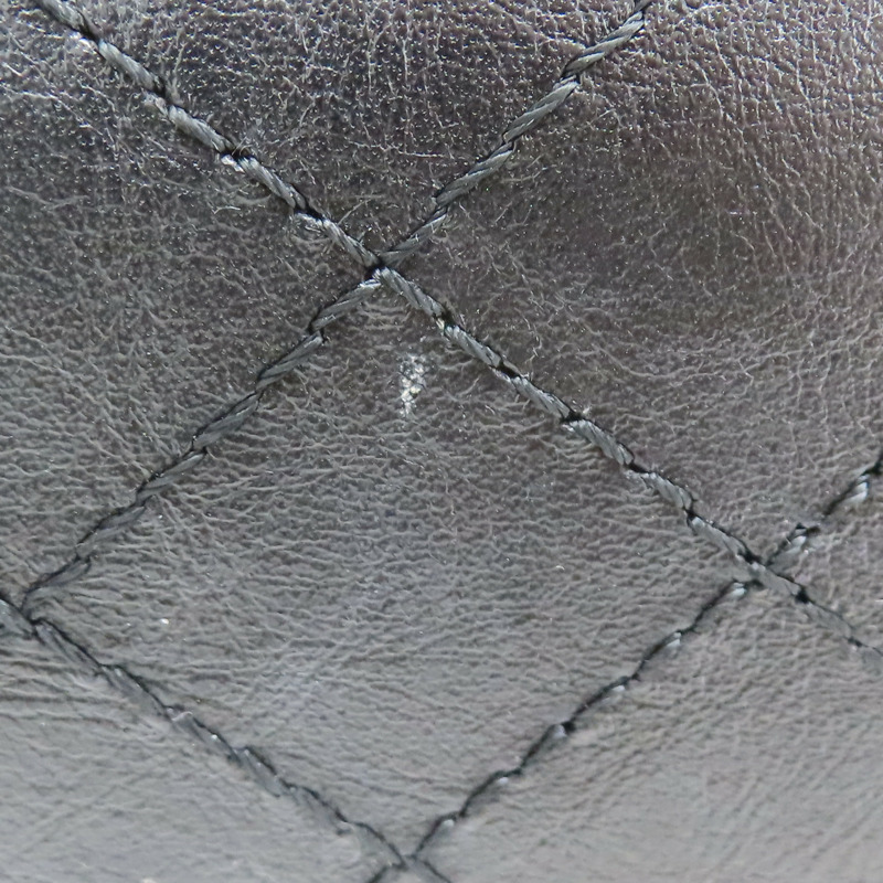 黑色 菱格紋 皮革 2.55 鍊帶 肩背包-16