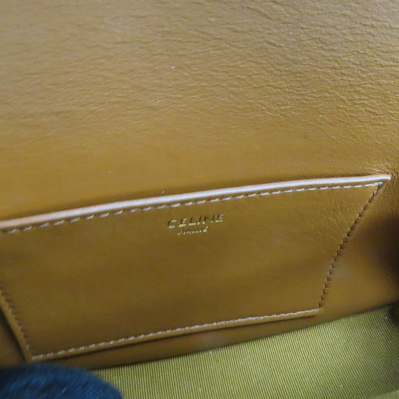 棕色 Triomphe 帆布 牛皮 Clutch On Strap Tabou 兩用包-4