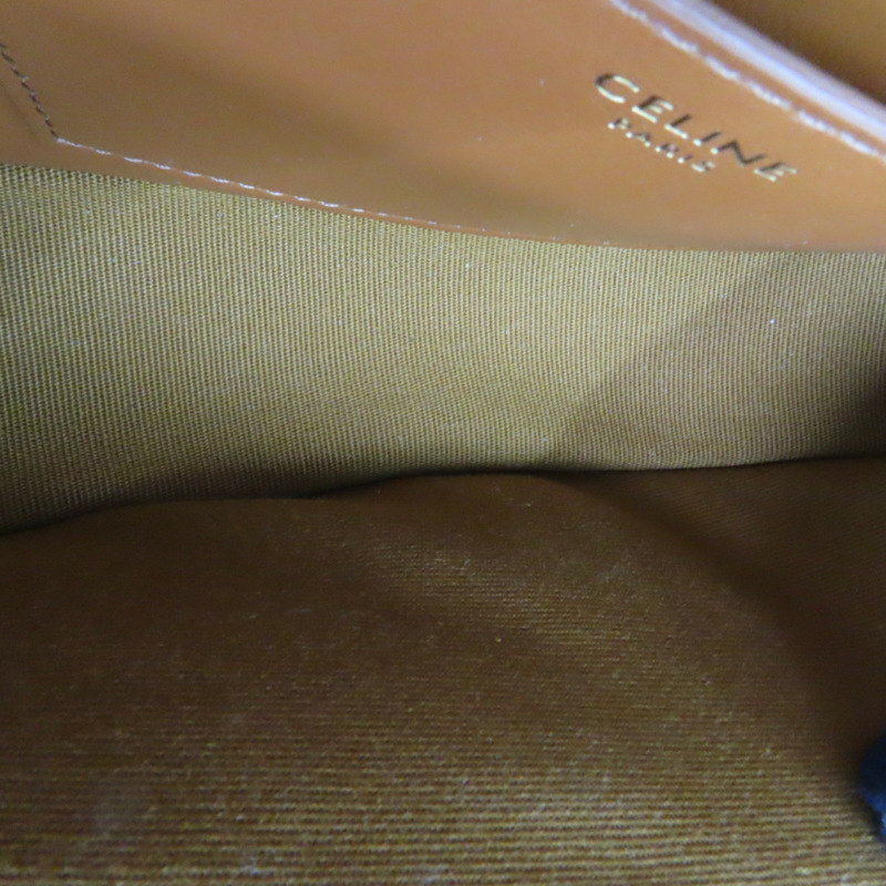 棕色 Triomphe 帆布 牛皮 Clutch On Strap Tabou 兩用包-5